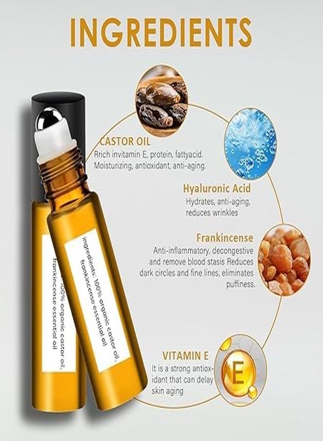SHEEPFLY Rollerball Castor Oil and Frankincense， Frankincense and Castor Oil Roller for Eyes， effectively reduce dark circles, puffiness, fine lines and wrinkles(1 boxe - Image 5